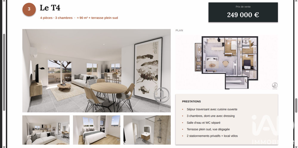 Vente Appartement 4 pièces