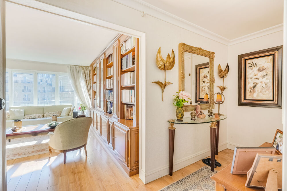 Vente Appartement Métro Boucicaut 4P 80m² traversant 5e ét. séjour sud, balcon Paris 15