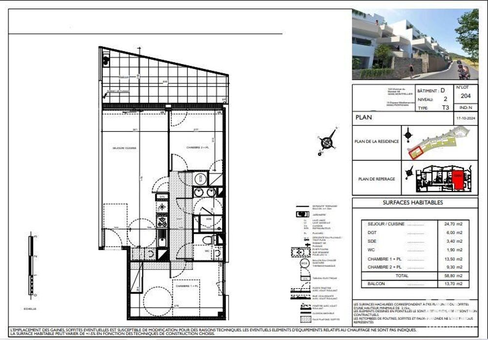 Vente Appartement 3 pièces
