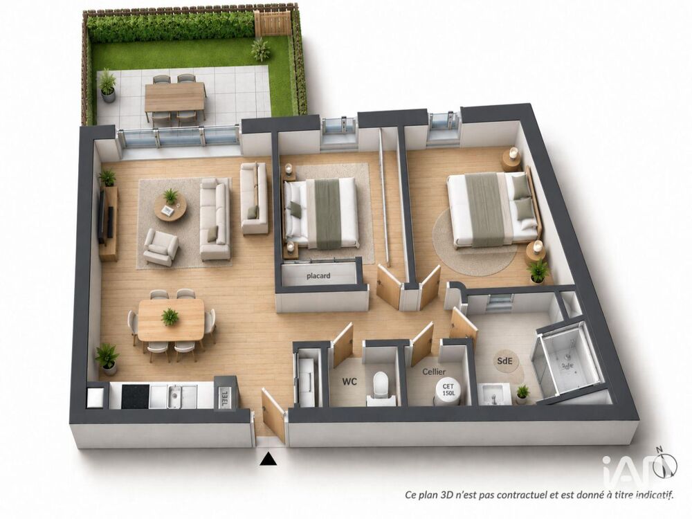 Vente Appartement 3 pièces