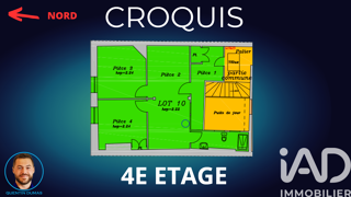  Appartement � vendre 2 pi�ces 43 m�