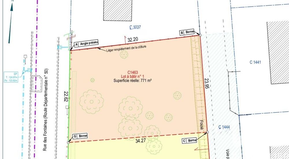 Vente Terrain Vente Terrain à bâtir 771 m&sup2; La chapelle-blanche-saint-martin