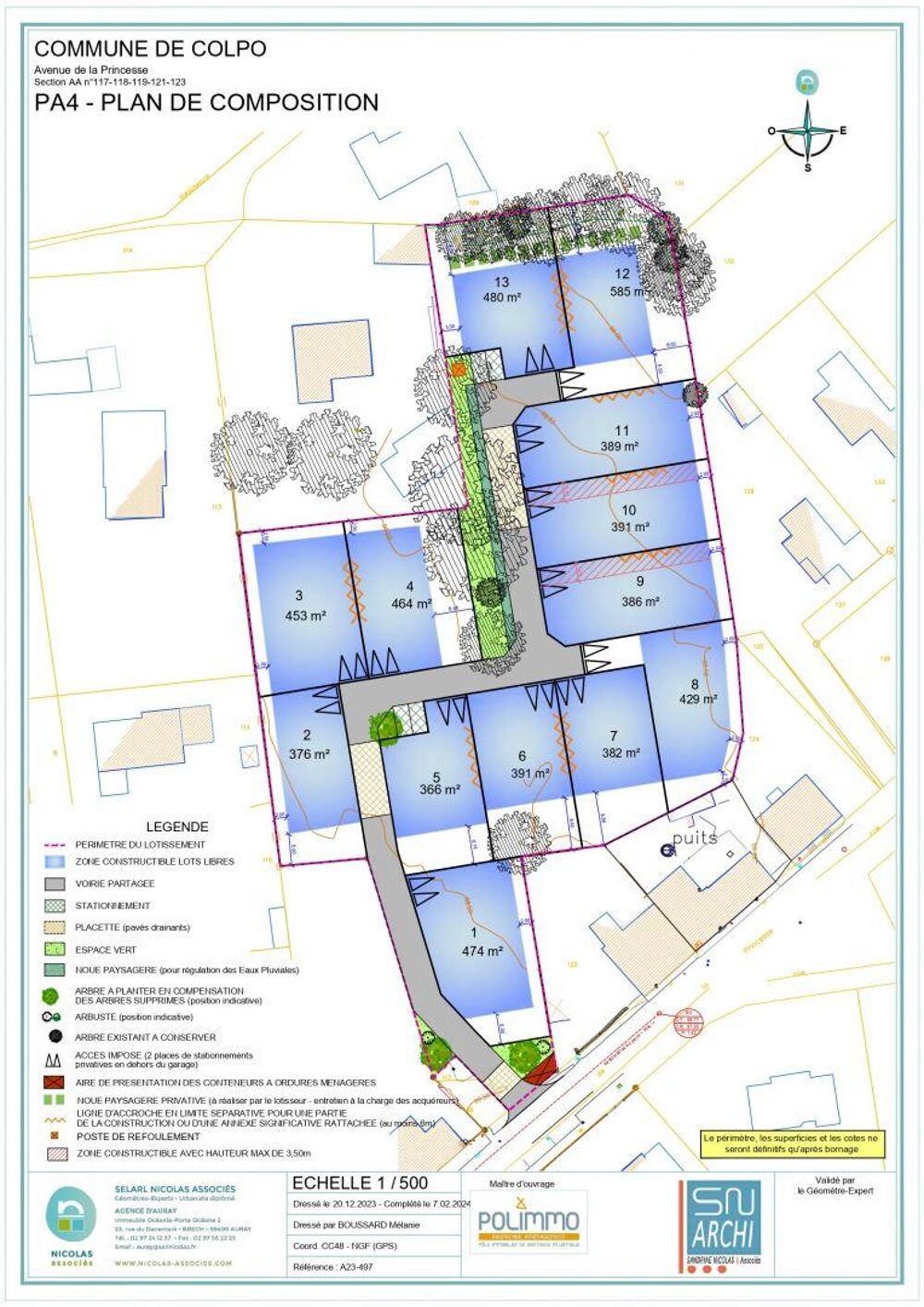 Vente Terrain Vente Terrain 480 m&sup2; Colpo