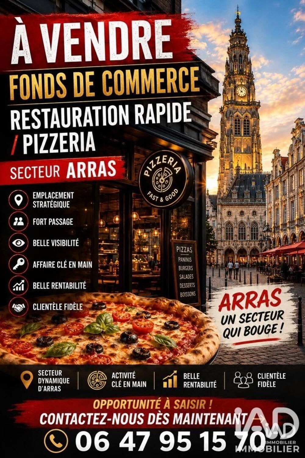   Vente Restauration rapide 340 m&sup2; 
