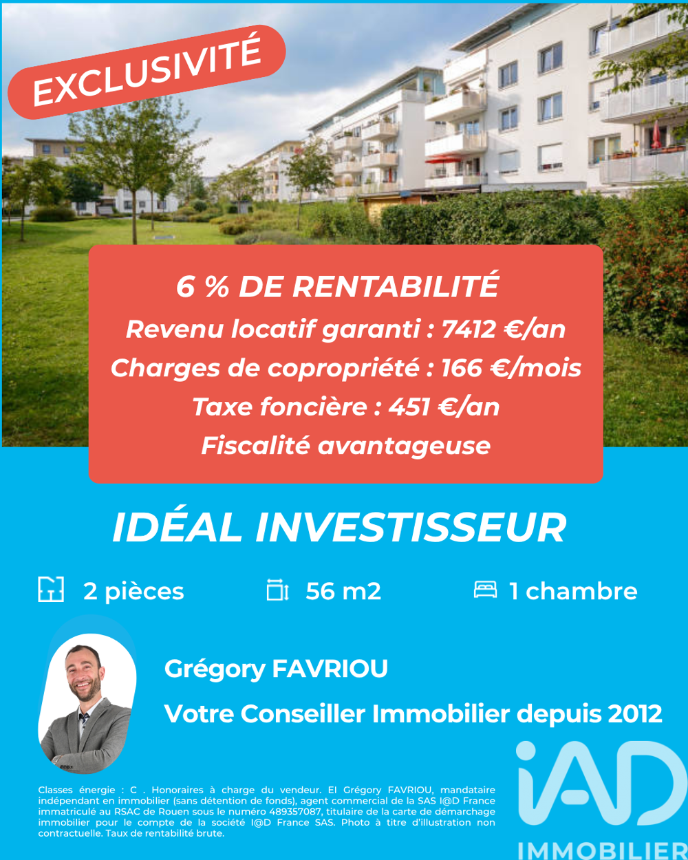Vente Appartement 2 pièces