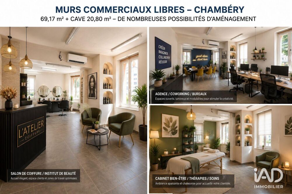   Vente Murs commerciaux 69 m&sup2; 