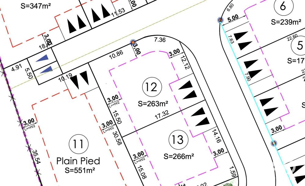 Vente Terrain Vente Terrain 263 m&sup2; Villemolaque