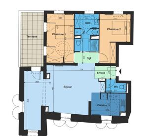  Appartement à vendre 3 pièces 89 m²