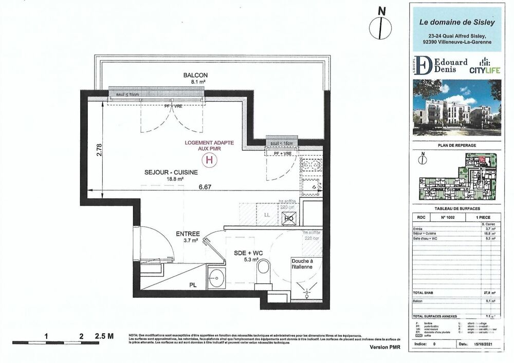 Vente Appartement 1 pièce