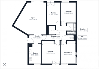  Appartement à vendre 5 pièces 102 m²