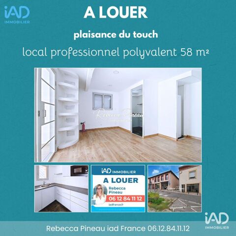 iad France - Rebecca Pineau () vous propose : A LOUER... 980 31830 Plaisance-du-touch