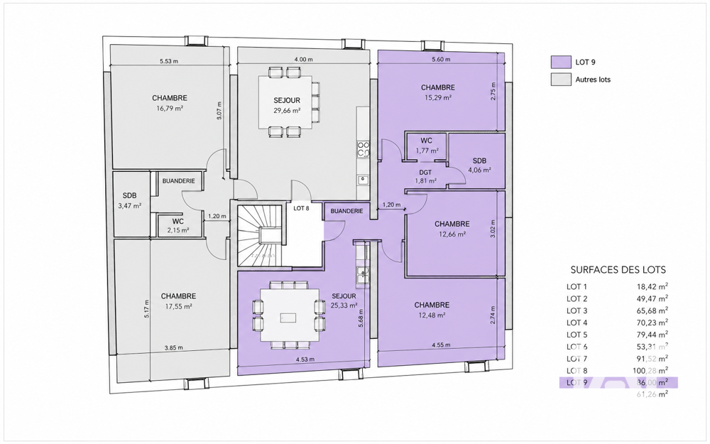 Vente Appartement 4 pièces