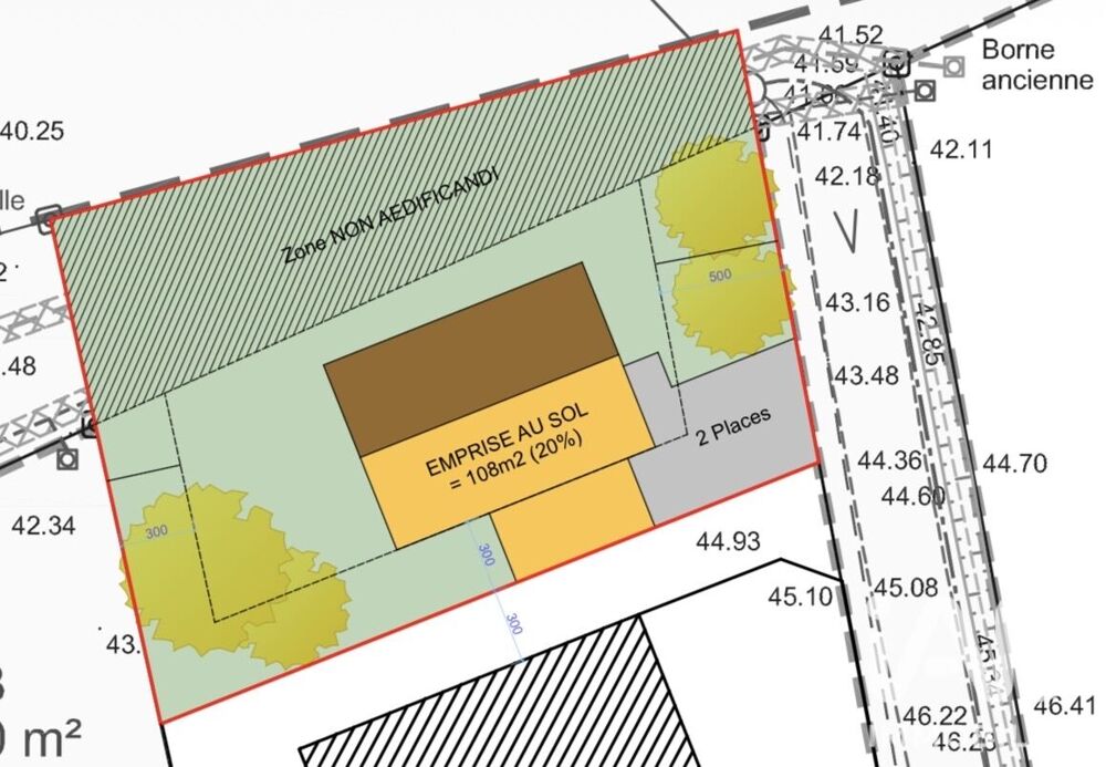 Vente Terrain Vente Terrain à bâtir 540 m&sup2; Arbonne