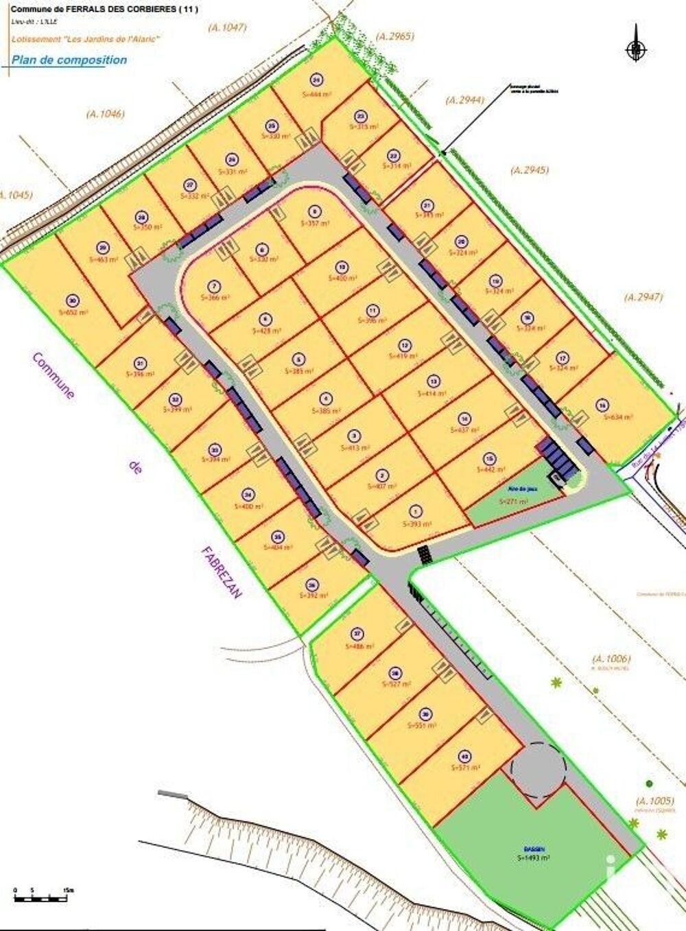 Vente Terrain Vente Terrain 652 m&sup2; Ferrals-les-corbières