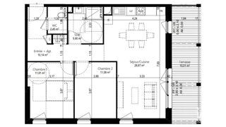  Appartement à vendre 3 pièces 70 m²