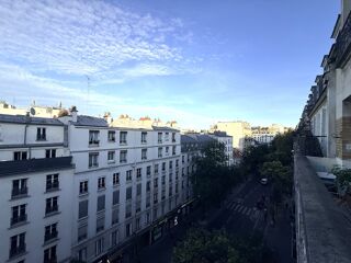 Vente Appartement Studio avec balcon et cave, 6e étage ascenseur – Buttes-Chaumont / Secrétan Paris 19
