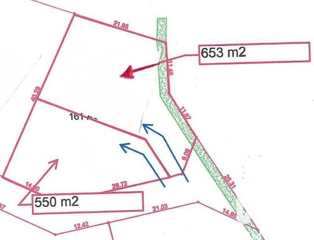 Vente Terrain Vente Terrain 550 m&sup2; Pleuven
