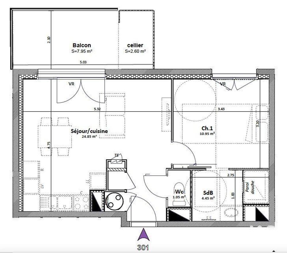 Vente Appartement 2 pièces