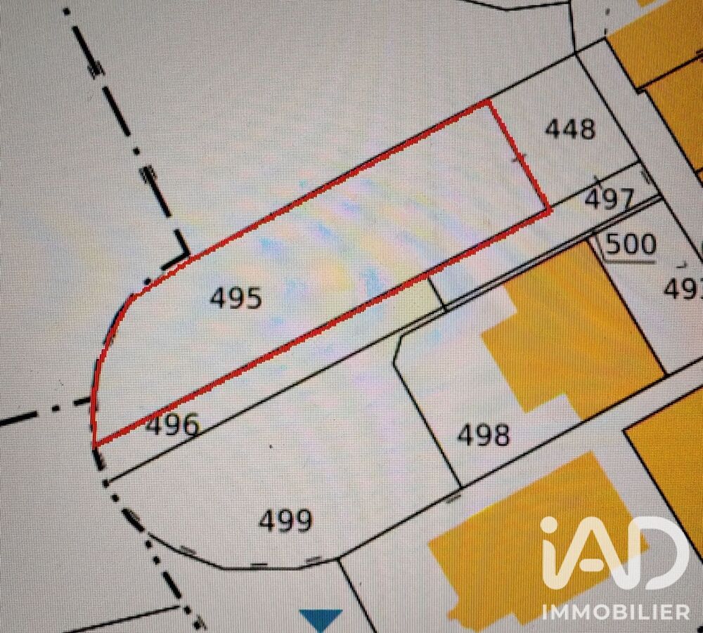 Vente Terrain Vente Terrain à bâtir 556 m&sup2; Cutry