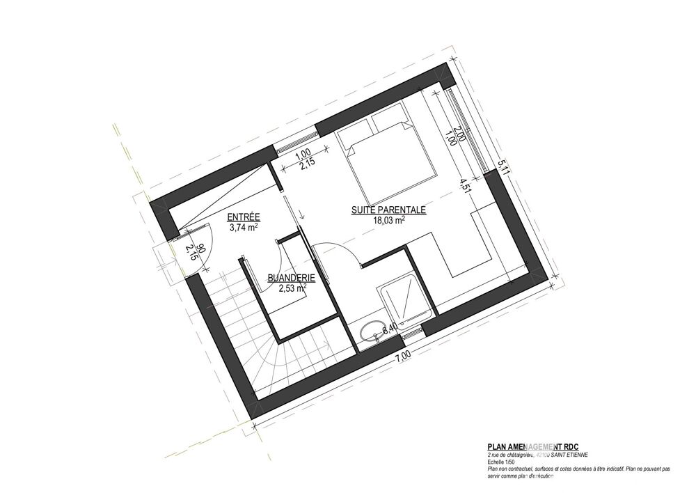 Vente Terrain Vente Terrain à bâtir 528 m&sup2; Saint-Étienne