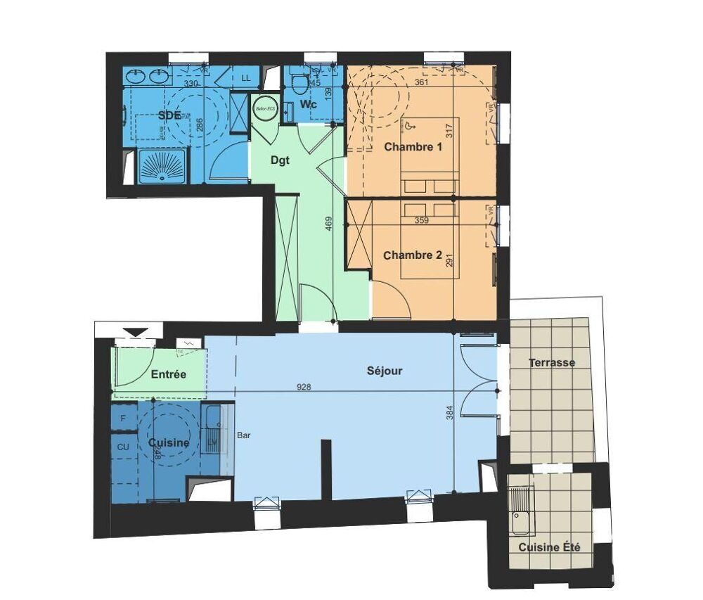 Vente Appartement 3 pièces