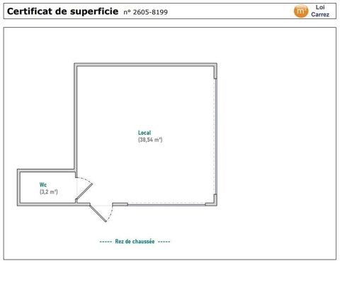 Location Local d'activit&eacute;s 41 m&sup2; 600 69126 Brindas