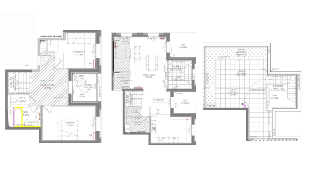 Vente Duplex 3 pièces