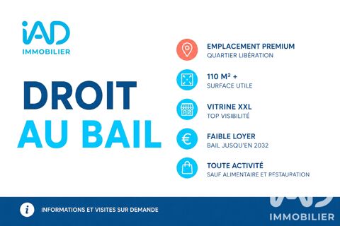 Vente Local commercial 109 m&sup2; 88000 06000 Nice