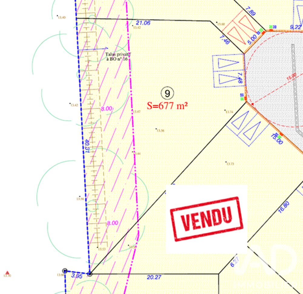 Vente Terrain Vente Terrain à bâtir 677 m&sup2; Challans