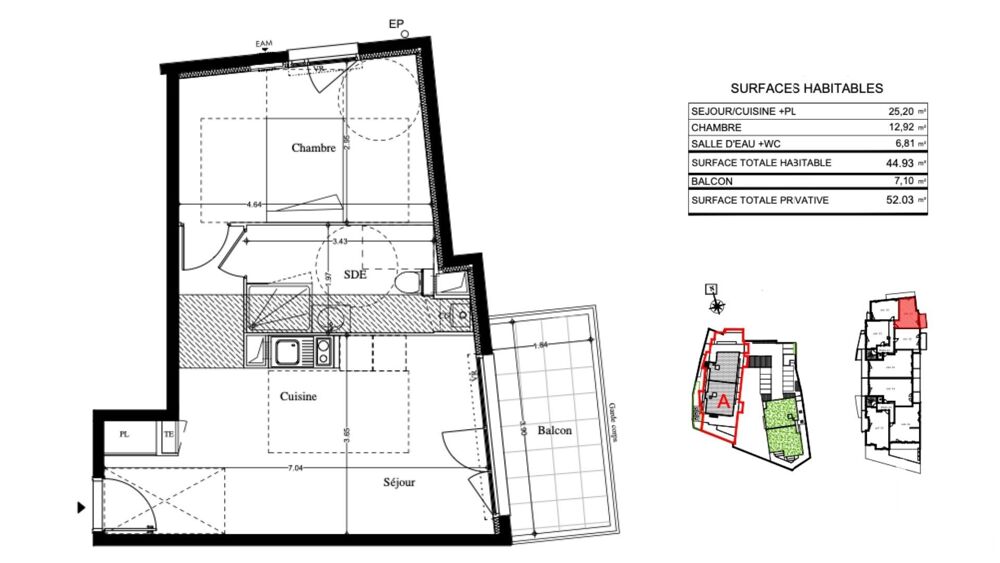 Vente Appartement 2 pièces