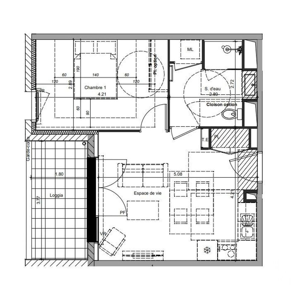 Vente Appartement 2 pièces
