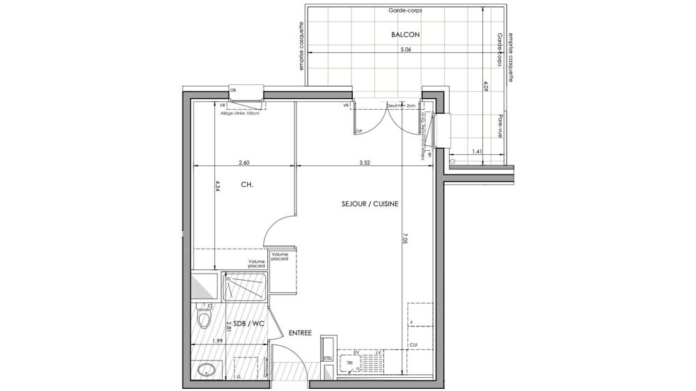 Vente Appartement 2 pièces