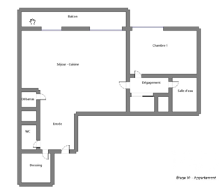  Appartement à vendre 2 pièces 49 m²