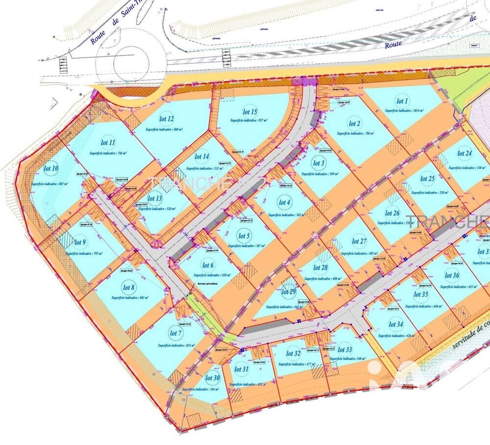 Vente Terrain Vente Terrain à bâtir 801 m&sup2; Landerneau