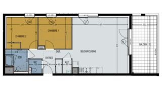  Appartement à vendre 3 pièces 68 m²