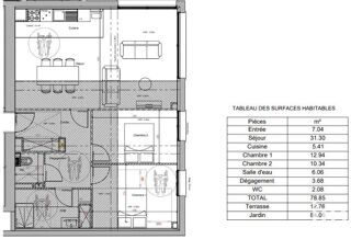  Appartement à vendre 3 pièces 78 m²