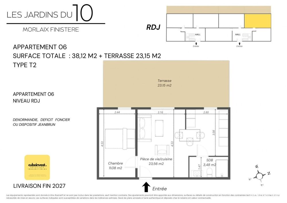 Vente Appartement 2 pièces