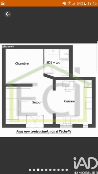  Appartement à vendre 2 pièces 35 m²