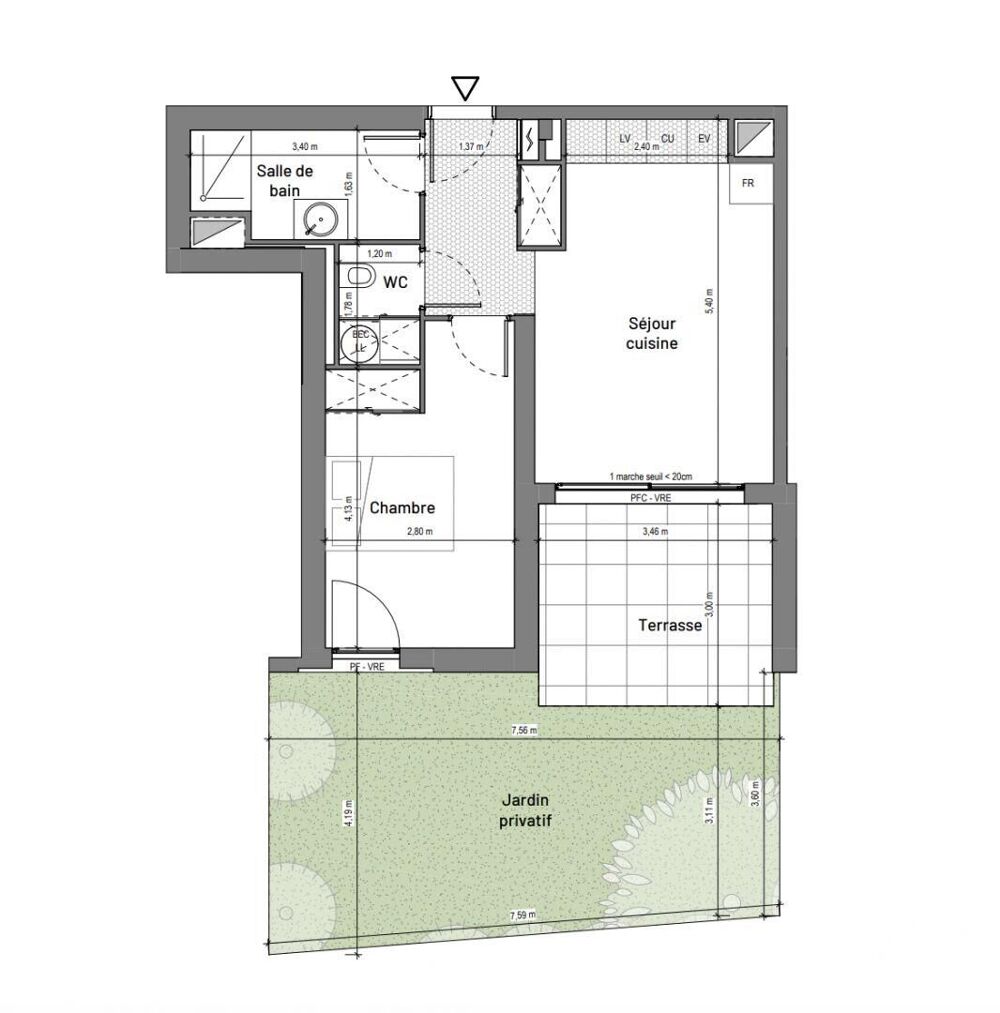 Vente Appartement 2 pièces