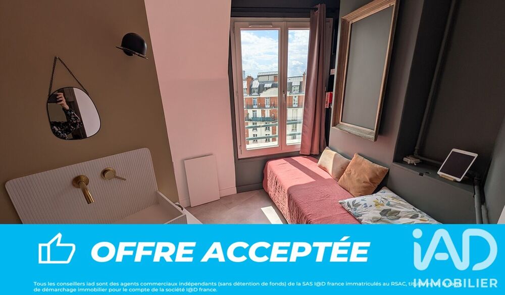 vente Appartement - 1 pièce(s) - 8 m² Paris 16