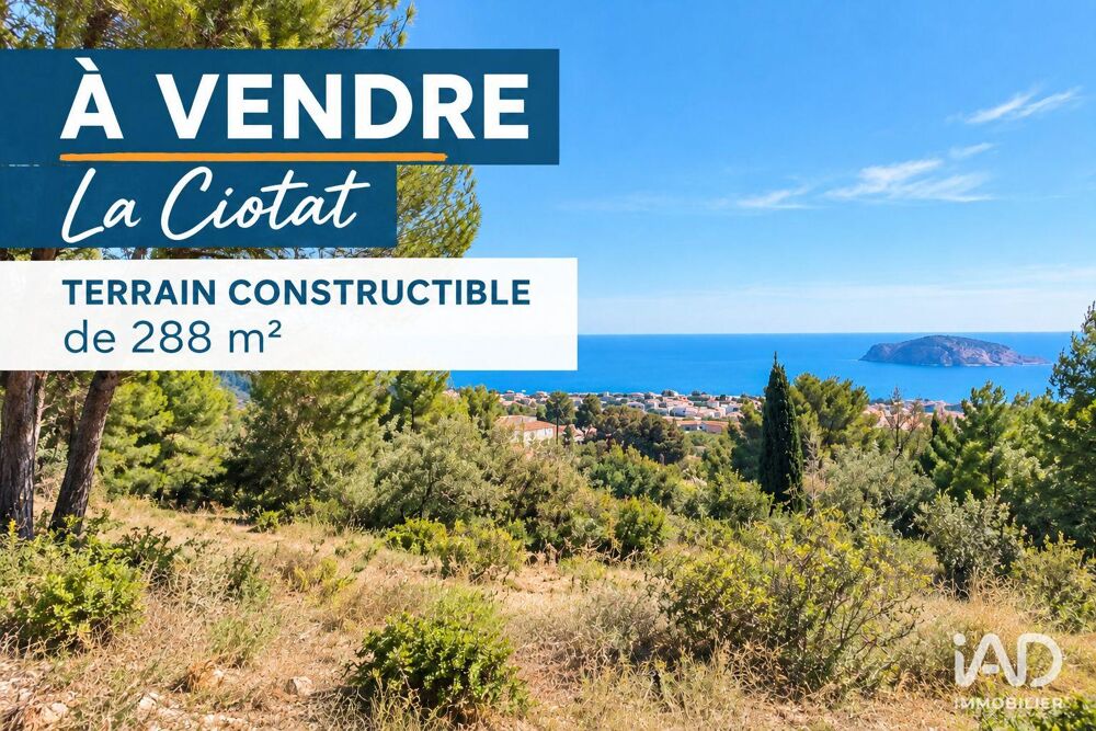 Vente Terrain Vente Terrain 288 m&sup2; La ciotat