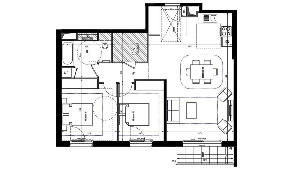 Vente Appartement 3 pièces
