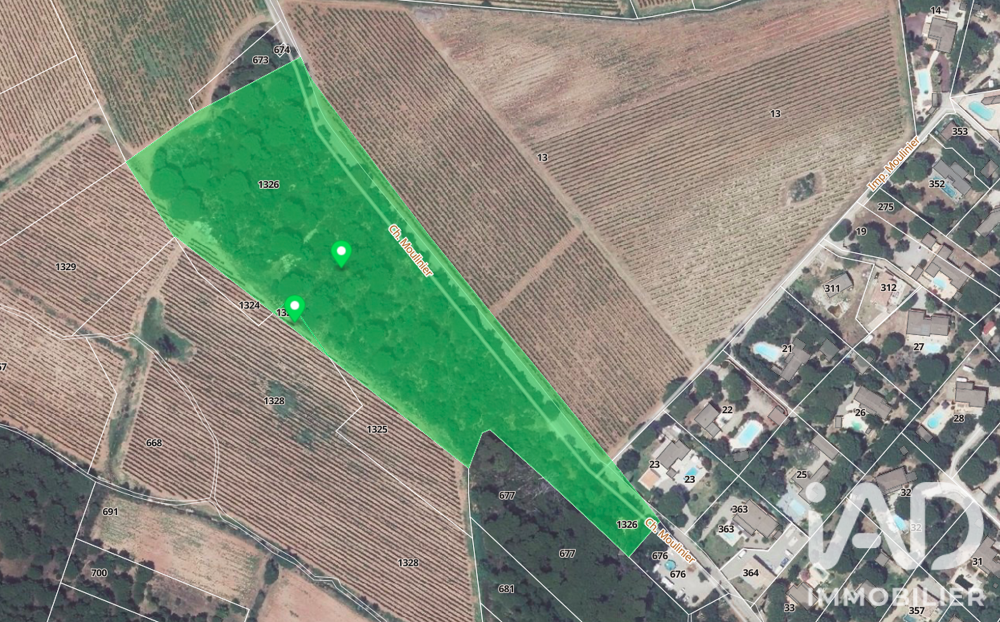 Vente Terrain Vente Terrain 25 105 m&sup2; Le cannet-des-maures