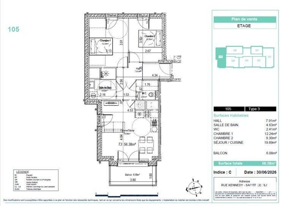 Vente Appartement 2 pièces