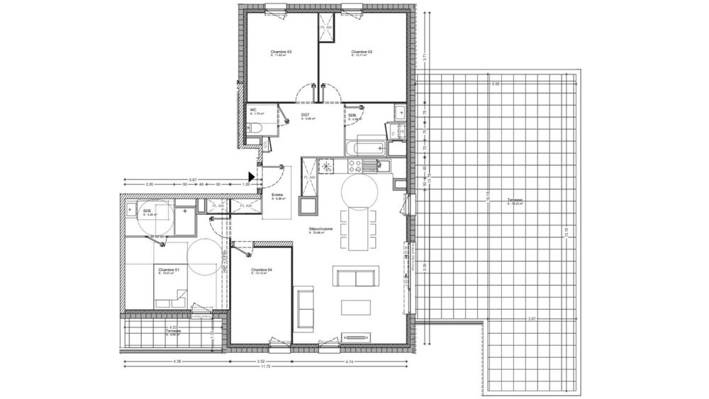 Vente Appartement 5 pièces