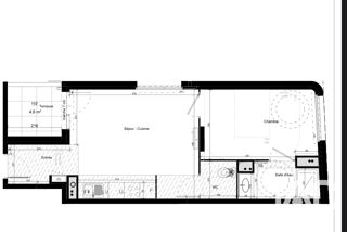  Appartement à vendre 2 pièces 45 m²