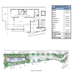  Appartement à vendre 4 pièces 103 m²
