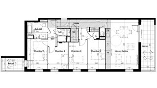  Appartement à vendre 5 pièces 99 m²