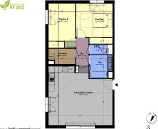  Appartement � vendre 3 pi�ces 68 m�