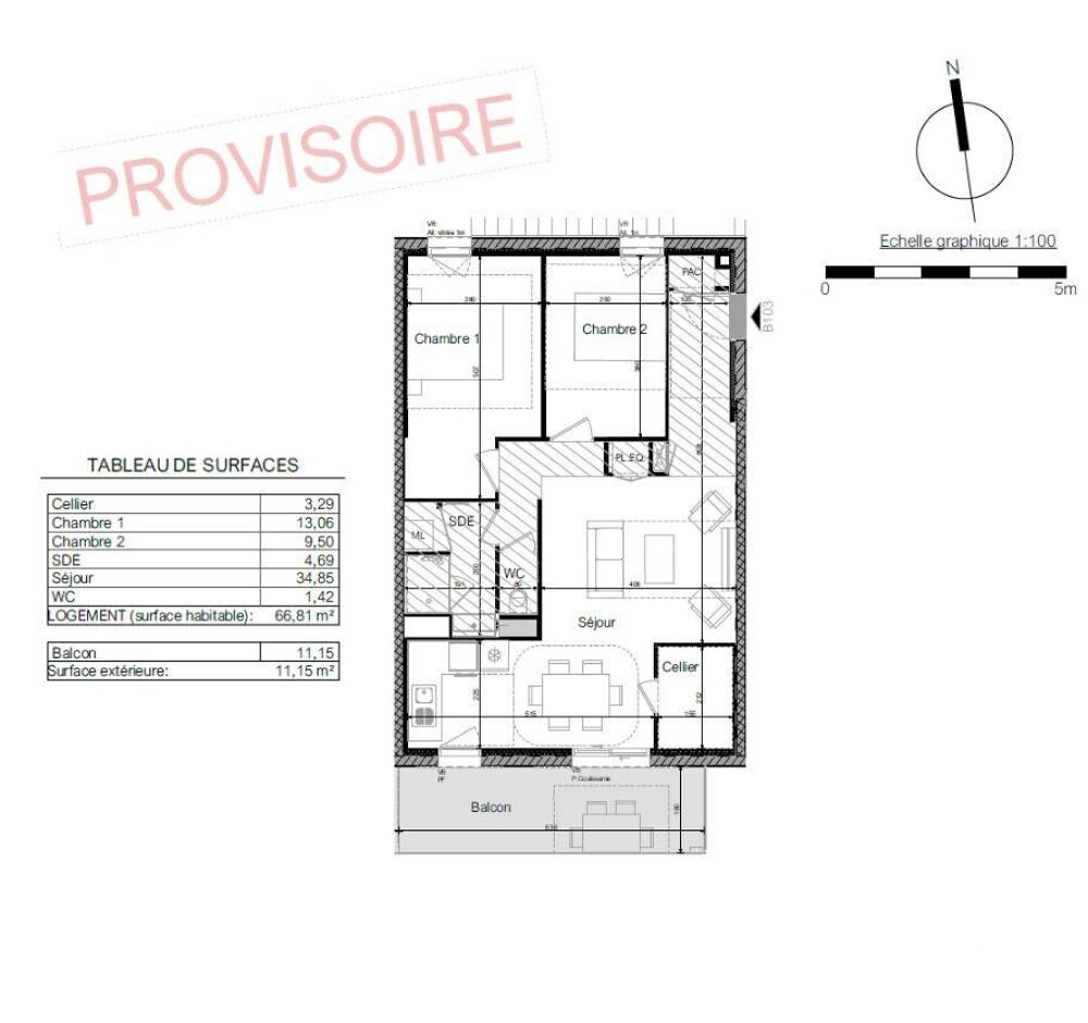 Vente Appartement 3 pièces